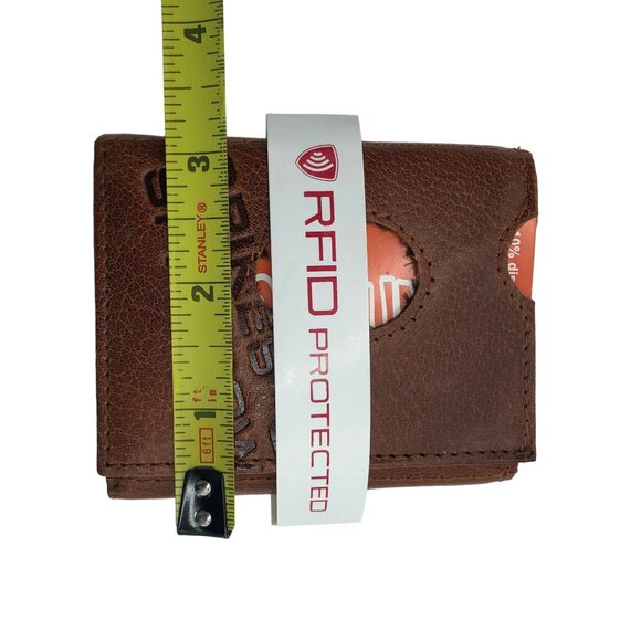 Spikes & Sparrow Austin RFID Protected Leather Wallet Brandy Brown Trifold 16530 - Picture 5 of 6